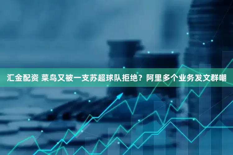 汇金配资 菜鸟又被一支苏超球队拒绝？阿里多个业务发文群嘲