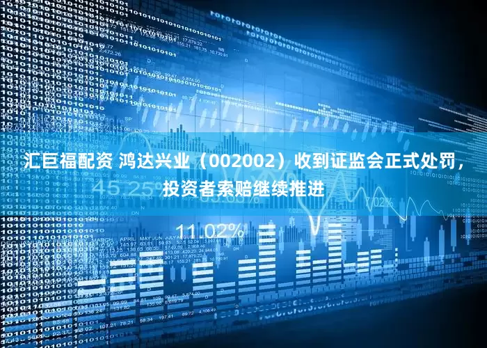 汇巨福配资 鸿达兴业（002002）收到证监会正式处罚，投资者索赔继续推进