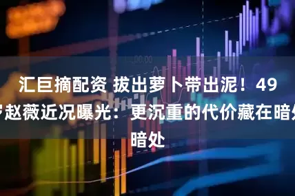 汇巨摘配资 拔出萝卜带出泥！49岁赵薇近况曝光：更沉重的代价藏在暗处